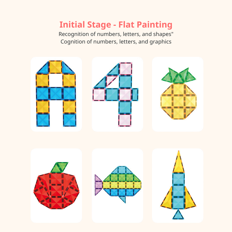 Magnetinckers® Rainbow Builder Collection 40-120 Pieces Set