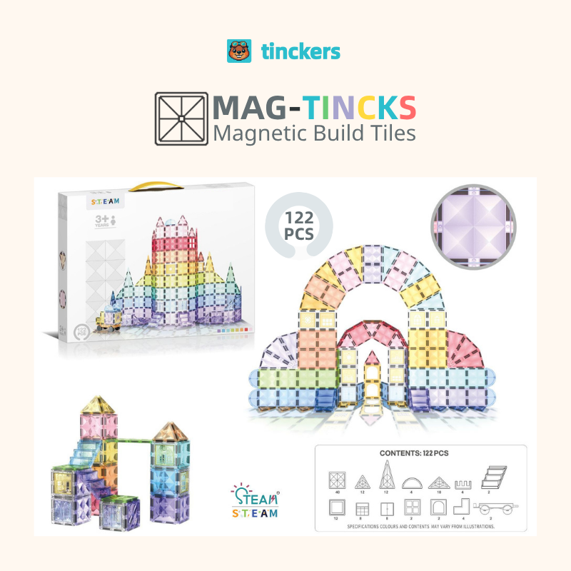 Magnetinckers® Pastel Castle Collection 42-122 Pieces Set