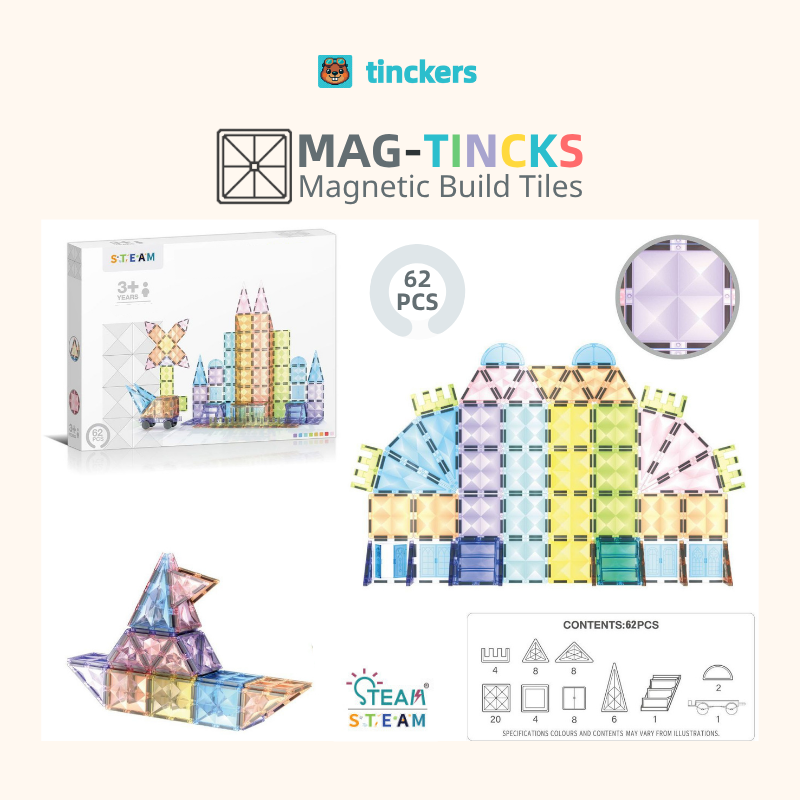 Magnetinckers® Pastel Castle Collection 42-122 Pieces Set