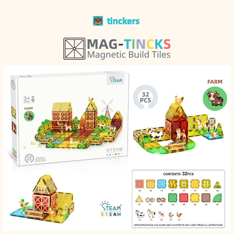 Magnetinckers® Farm Adventure 32 Set