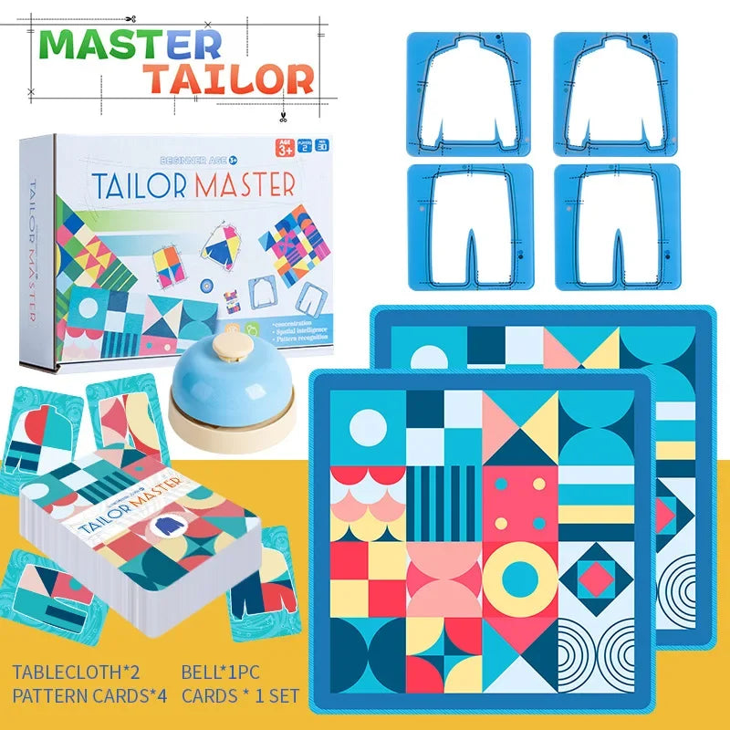Tailor Master Battle Game Kids Toys Color Shape Matching Logical Thinking Board Games Interactive Montessori Educational Toys